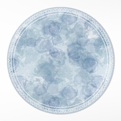 Runder pvc teppich Aquarell Flecken Abstraktion