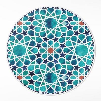 Runder vinyl teppich läufer Schönes Mosaik mit Sternen