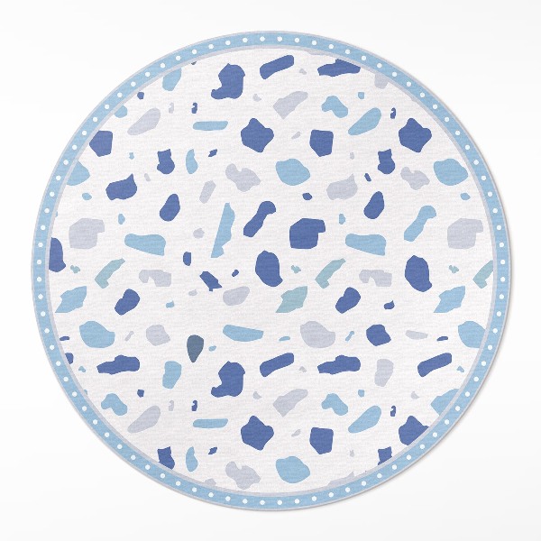 Runder vinyl teppich Illustration von Gres dekoratives Steinmuster