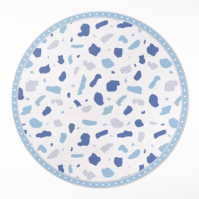 Runder vinyl teppich Illustration von Gres dekoratives Steinmuster
