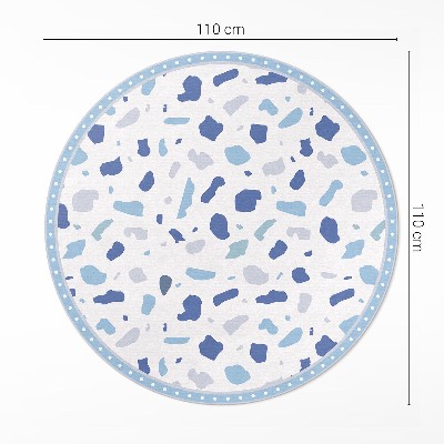 Runder vinyl teppich Illustration von Gres dekoratives Steinmuster