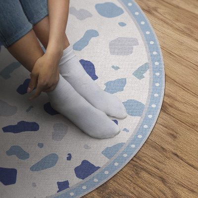 Runder vinyl teppich Illustration von Gres dekoratives Steinmuster