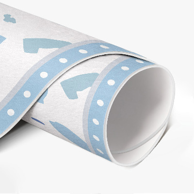 Runder vinyl teppich Illustration von Gres dekoratives Steinmuster