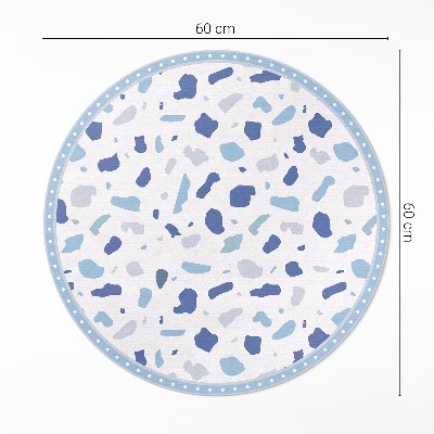 Runder vinyl teppich Illustration von Gres dekoratives Steinmuster
