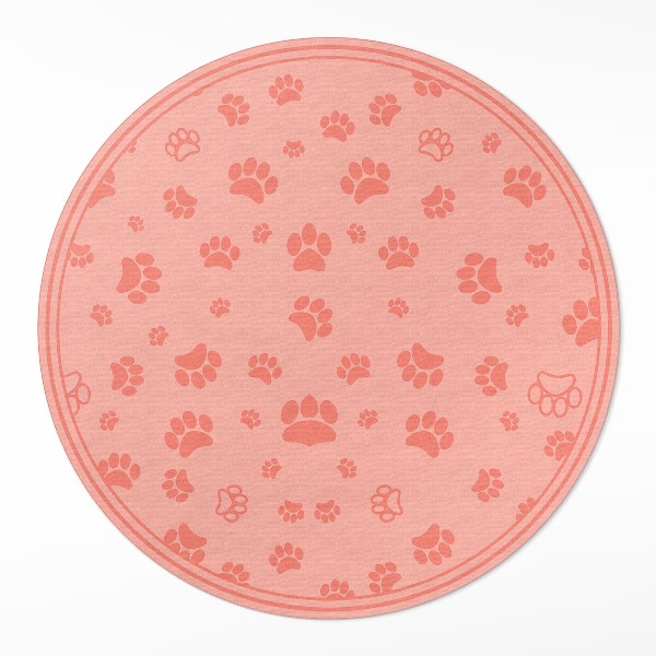 Runder vinyl teppich Kleine Wiesenblumen