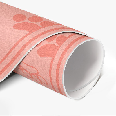 Runder vinyl teppich Kleine Wiesenblumen