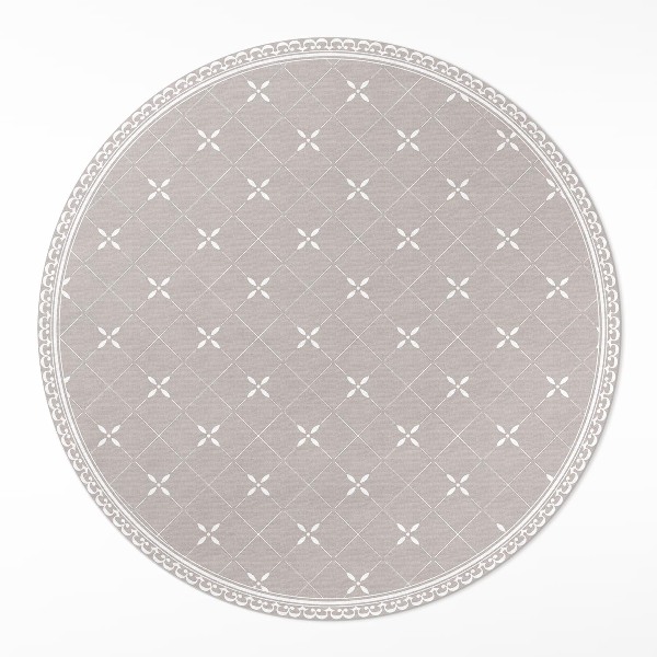 Runder teppich pvc Stilvolles minimalistisches dekoratives Muster