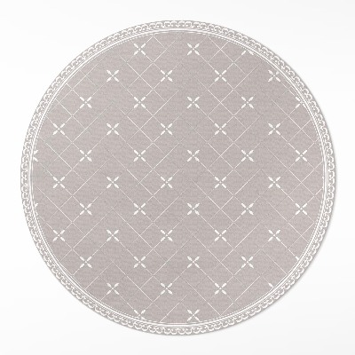 Runder teppich pvc Stilvolles minimalistisches dekoratives Muster