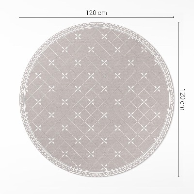 Runder teppich pvc Stilvolles minimalistisches dekoratives Muster