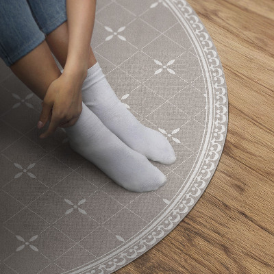 Runder teppich pvc Stilvolles minimalistisches dekoratives Muster