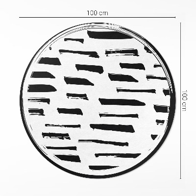 Runder vinyl teppich Minimalistische moderne Abstraktion