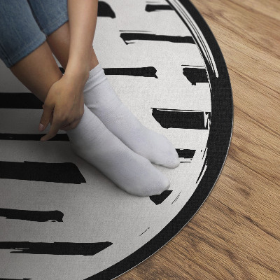 Runder vinyl teppich Minimalistische moderne Abstraktion