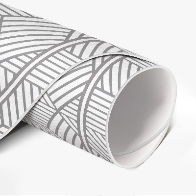 Runder vinyl teppich läufer Geometrisches Mosaik kleines Design
