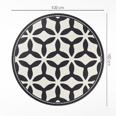 Runder teppich pvc Modernes geometrisches Muster