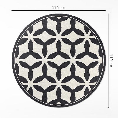 Runder teppich pvc Modernes geometrisches Muster