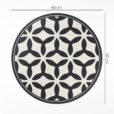 Runder teppich pvc Modernes geometrisches Muster
