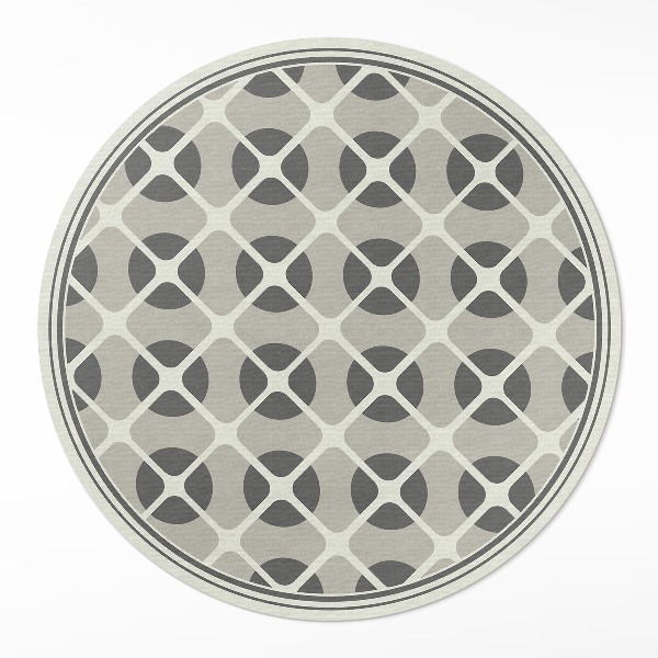 Runder vinyl teppich Minimalistisches Mosaik geometrischer Formen