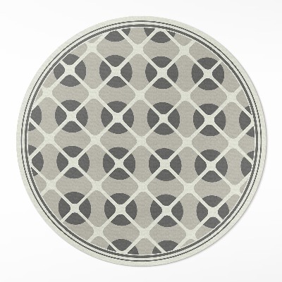 Runder vinyl teppich Minimalistisches Mosaik geometrischer Formen
