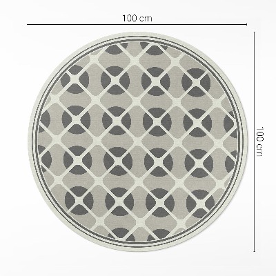 Runder vinyl teppich Minimalistisches Mosaik geometrischer Formen