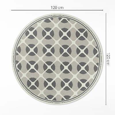 Runder vinyl teppich Minimalistisches Mosaik geometrischer Formen