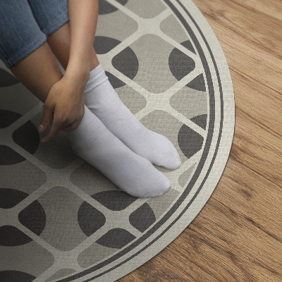 Runder vinyl teppich Minimalistisches Mosaik geometrischer Formen