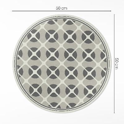 Runder vinyl teppich Minimalistisches Mosaik geometrischer Formen