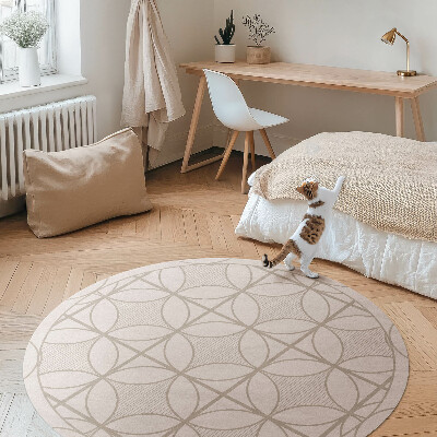 Runder teppich pvc Elegantes minimalistisches dekoratives Muster