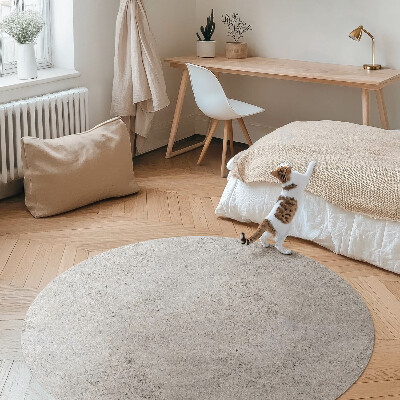 Runder vinyl teppich Roher Stein industrieller Beton