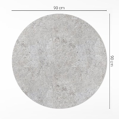 Runder vinyl teppich Roher Stein industrieller Beton