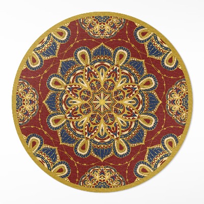 Runder pvc teppich Reich verziertes Mandala orientalisches Muster