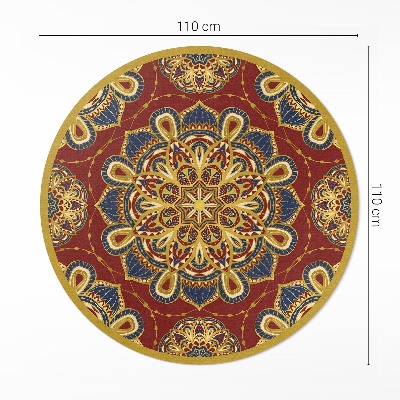 Runder pvc teppich Reich verziertes Mandala orientalisches Muster