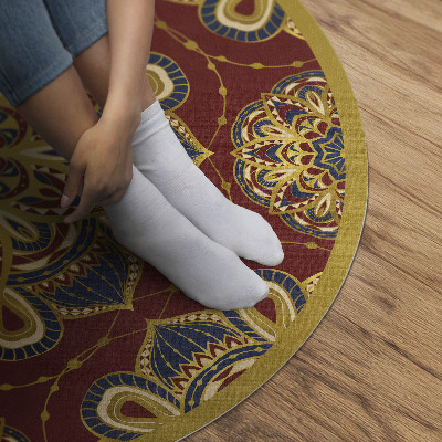 Runder pvc teppich Reich verziertes Mandala orientalisches Muster
