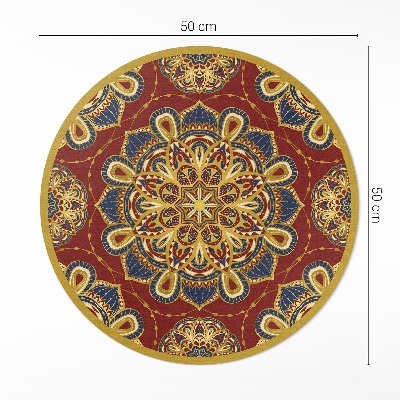Runder pvc teppich Reich verziertes Mandala orientalisches Muster