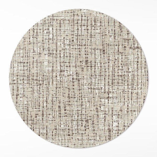 Runder teppich pvc Stoffimitat im Boho-Stil