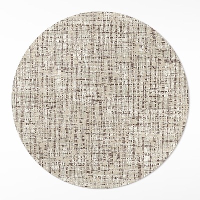 Runder teppich pvc Stoffimitat im Boho-Stil