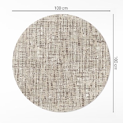 Runder teppich pvc Stoffimitat im Boho-Stil