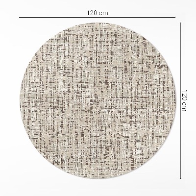 Runder teppich pvc Stoffimitat im Boho-Stil