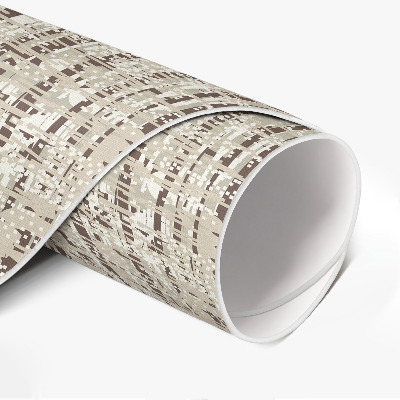 Runder teppich pvc Stoffimitat im Boho-Stil