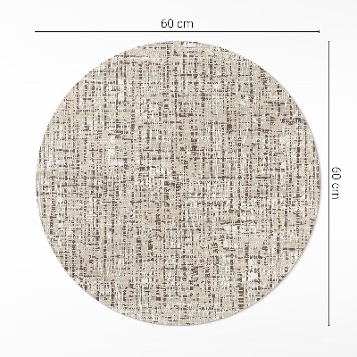 Runder teppich pvc Stoffimitat im Boho-Stil