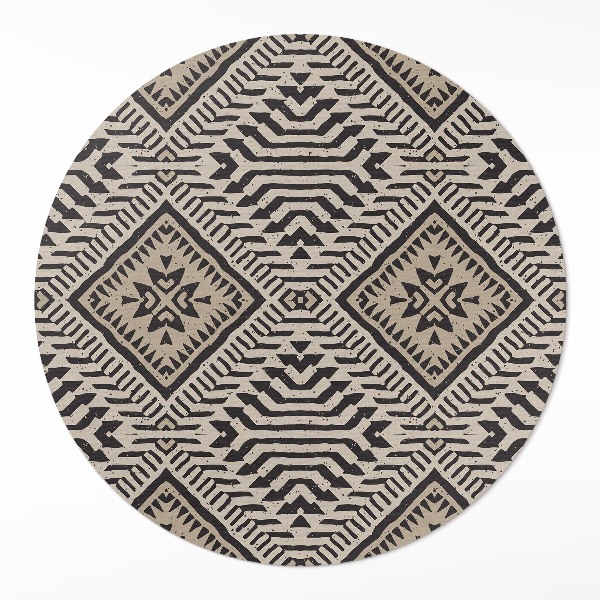 Runder pvc teppich Indisches Design Boho Ornamente