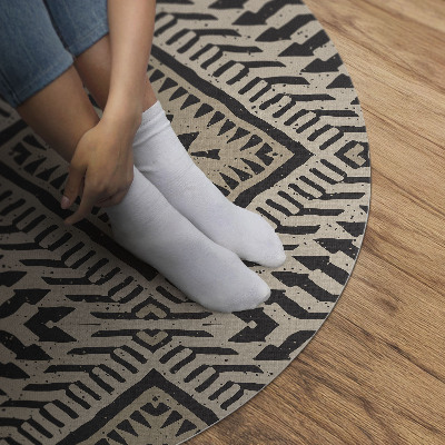 Runder pvc teppich Indisches Design Boho Ornamente