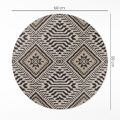 Runder pvc teppich Indisches Design Boho Ornamente