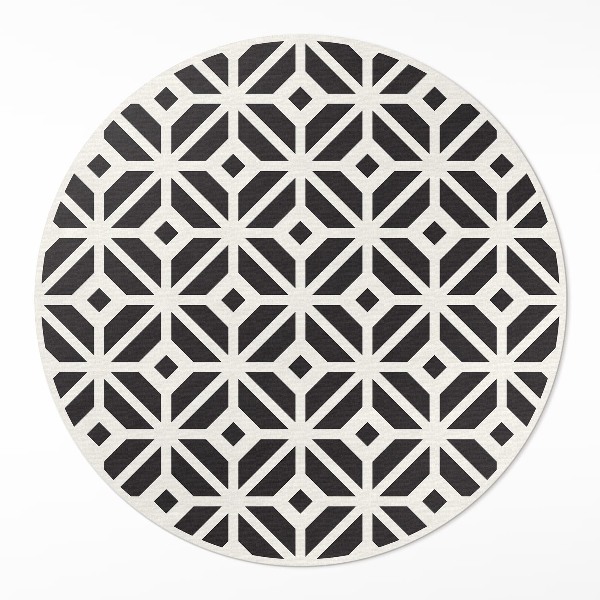 Runder vinyl teppich läufer Regelmäßige Fliese Mode Mosaik