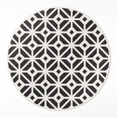 Runder vinyl teppich läufer Regelmäßige Fliese Mode Mosaik