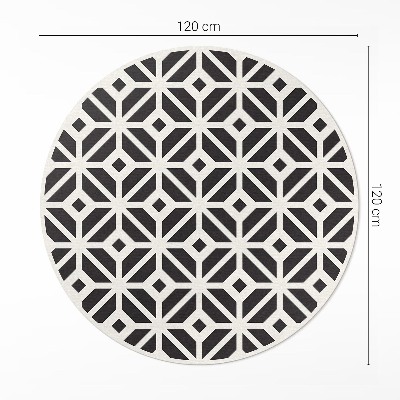 Runder vinyl teppich läufer Regelmäßige Fliese Mode Mosaik