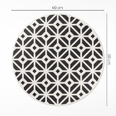 Runder vinyl teppich läufer Regelmäßige Fliese Mode Mosaik