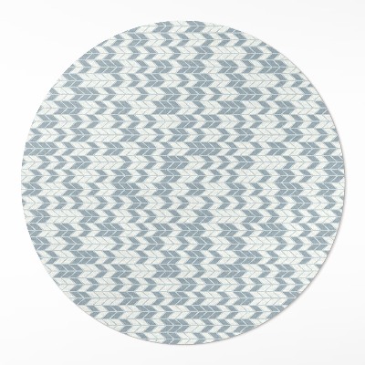 Runder vinyl teppich läufer Boho Indianer Pfeilspitze Muster