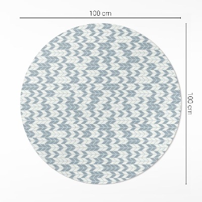 Runder vinyl teppich läufer Boho Indianer Pfeilspitze Muster