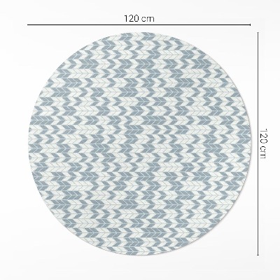 Runder vinyl teppich läufer Boho Indianer Pfeilspitze Muster