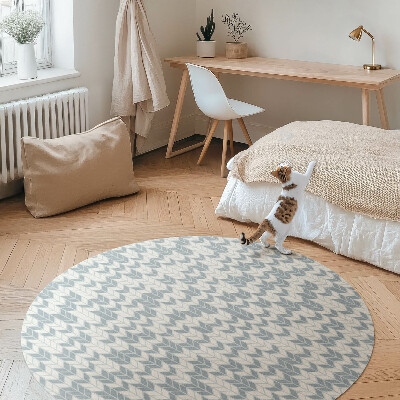 Runder vinyl teppich läufer Boho Indianer Pfeilspitze Muster